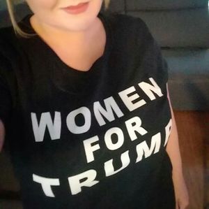 Half It Tops - Women For Trump Republican Political Tee T-shirt Half It Tops - Women For Trump Republican Political Tee T-shirt